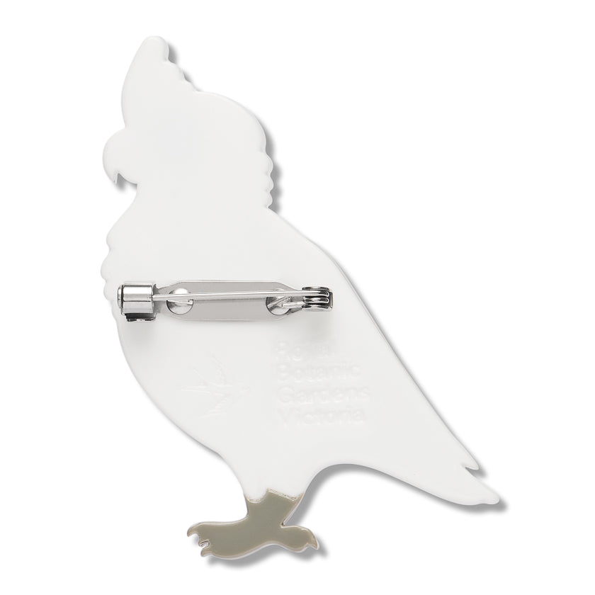 ERSTWILDER - "Little Corella" Brooch - ROYAL BOTANIC GARDENS VICTORIA