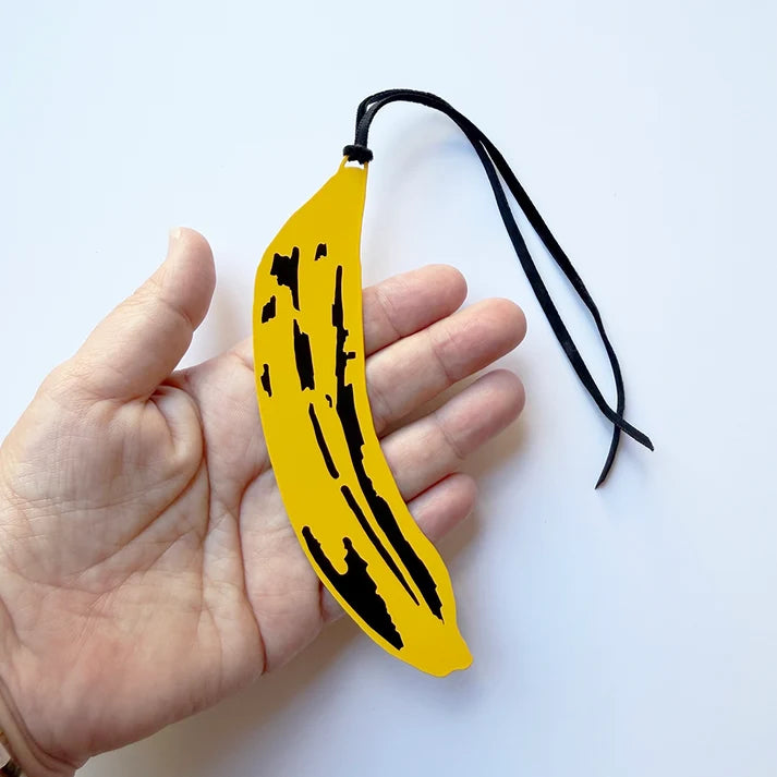 DENZ & CO -Banana Bookmark in Black and Yellow
