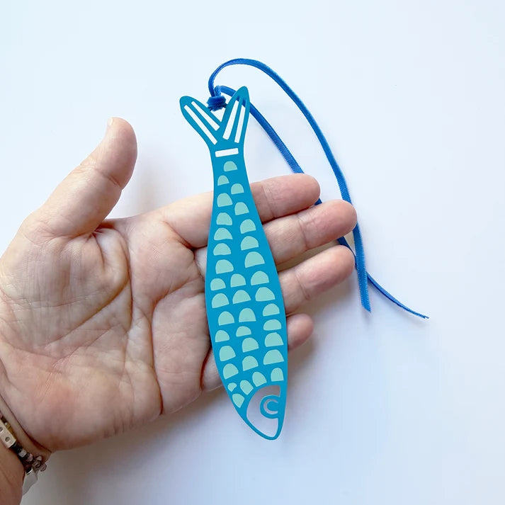 DENZ & CO - Fishy Bookmark in Blues