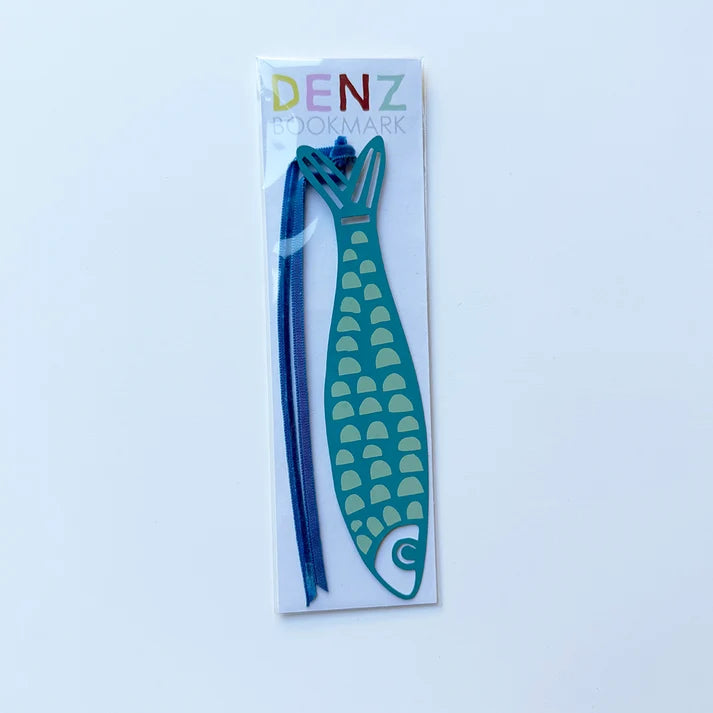DENZ & CO - Fishy Bookmark in Blues
