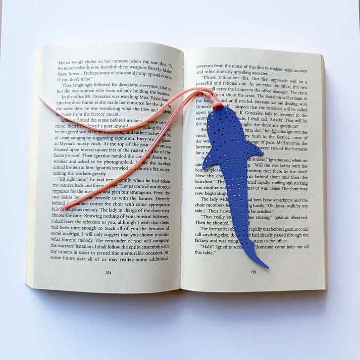 DENZ & CO - Whale Shark Bookmark in Denim