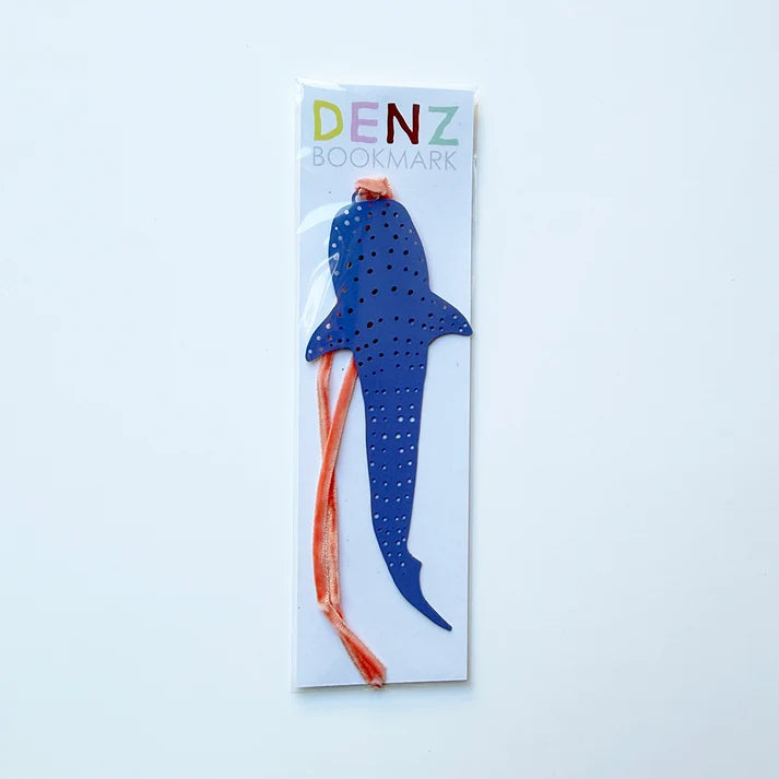 DENZ & CO - Whale Shark Bookmark in Denim