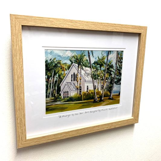 Mark Skelcher Artist - "St Mary's by the Sea, Port Douglas"- Framed Artist Print