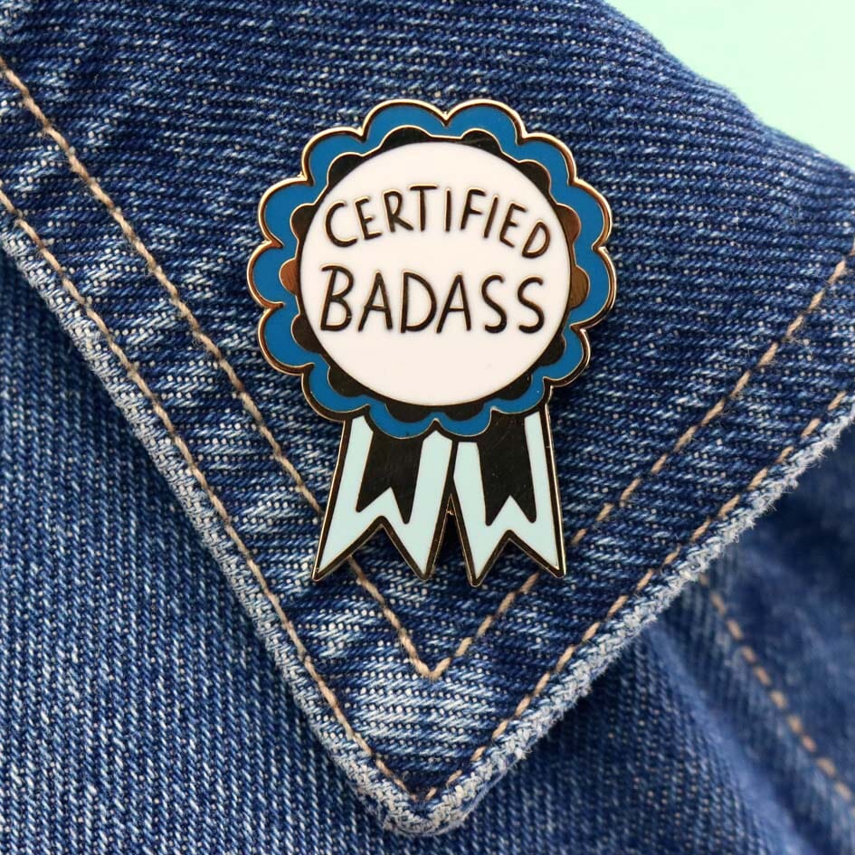 JUBLY-UMPH - "Certified Badass" - Lapel Pin