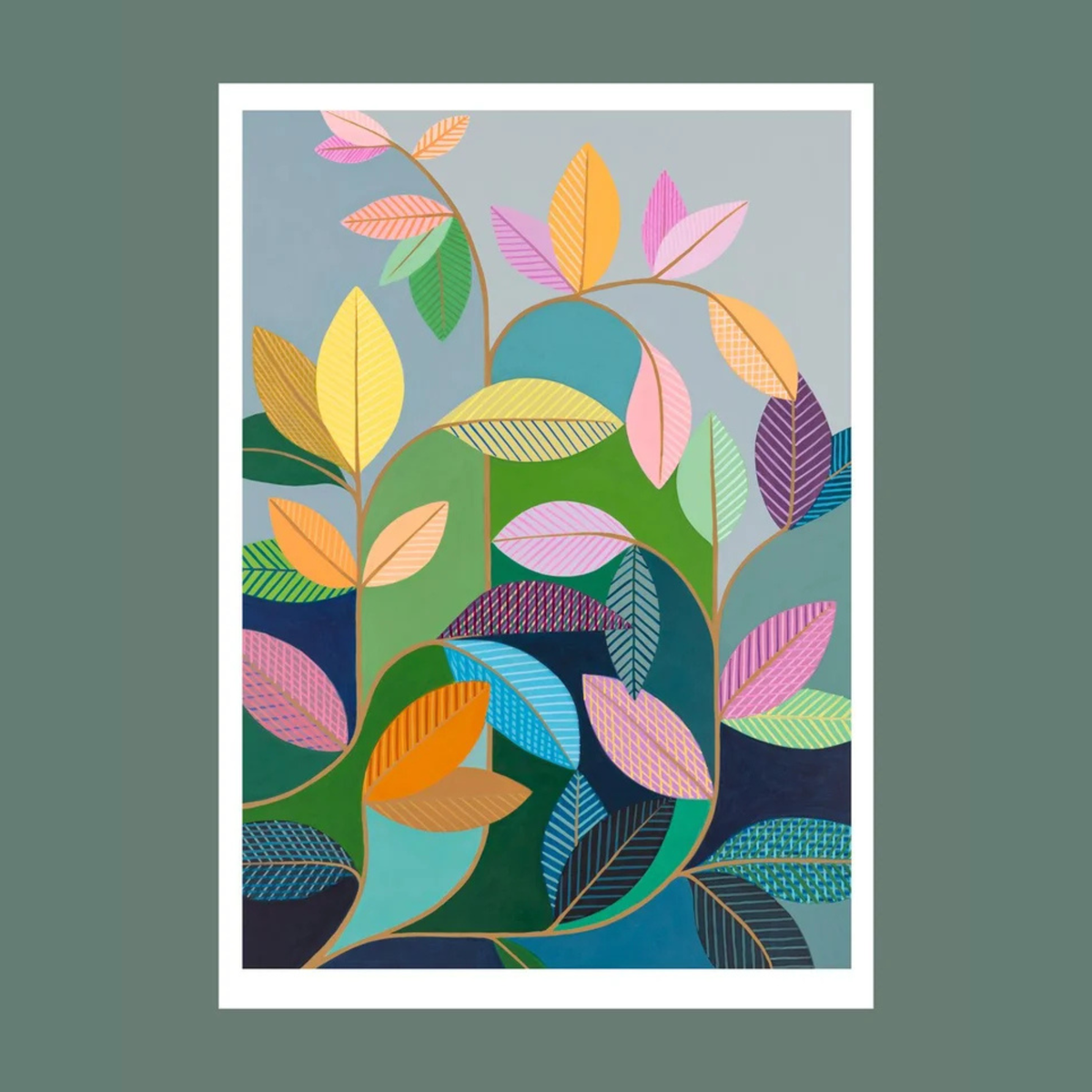 CLAIRE ISHINO- MEDIUM LIMITED EDITION A4 PRINTS- "Leaves of the Lemon Tree"