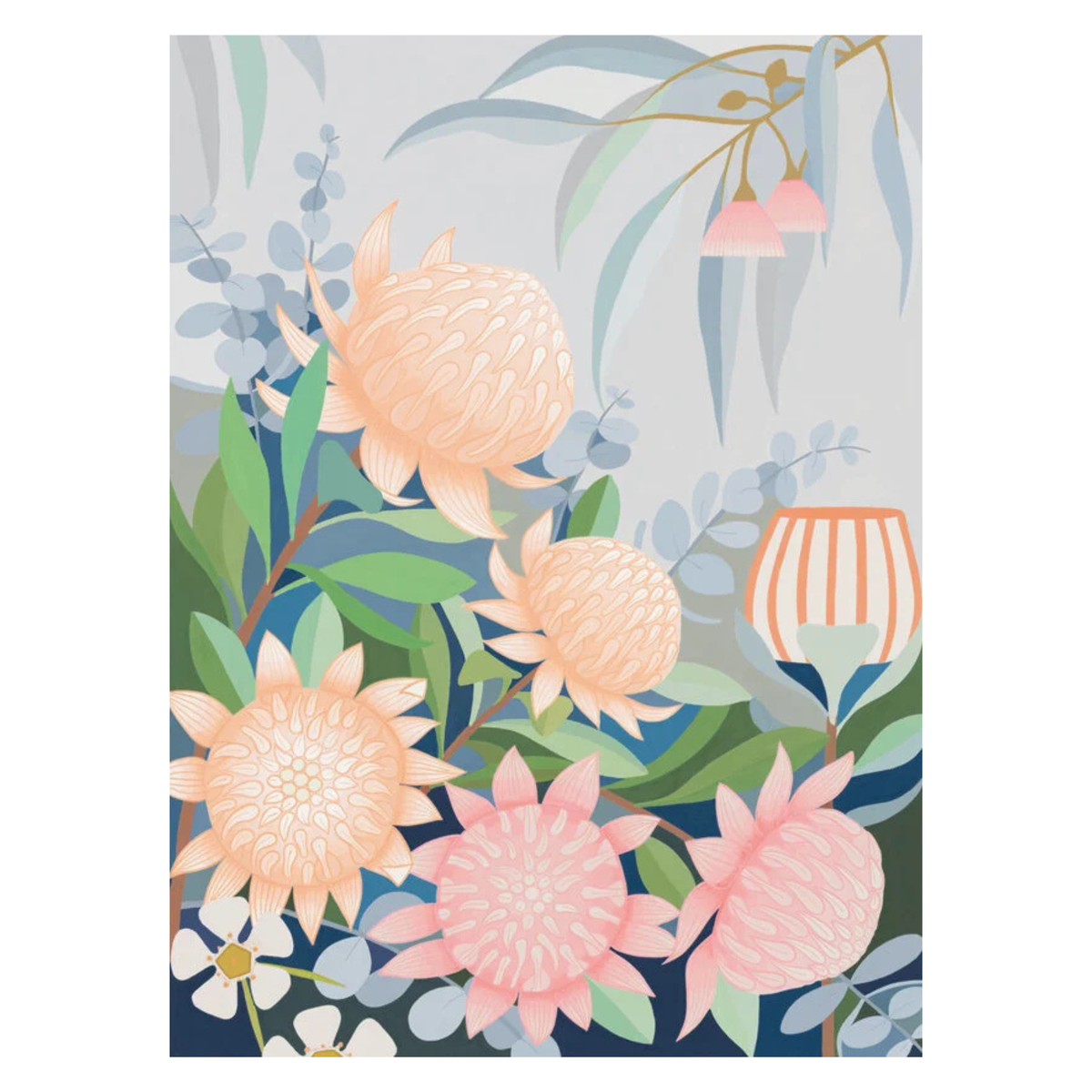CLAIRE ISHINO- MEDIUM LIMITED EDITION A4 PRINTS- "Waratah in the Wind"