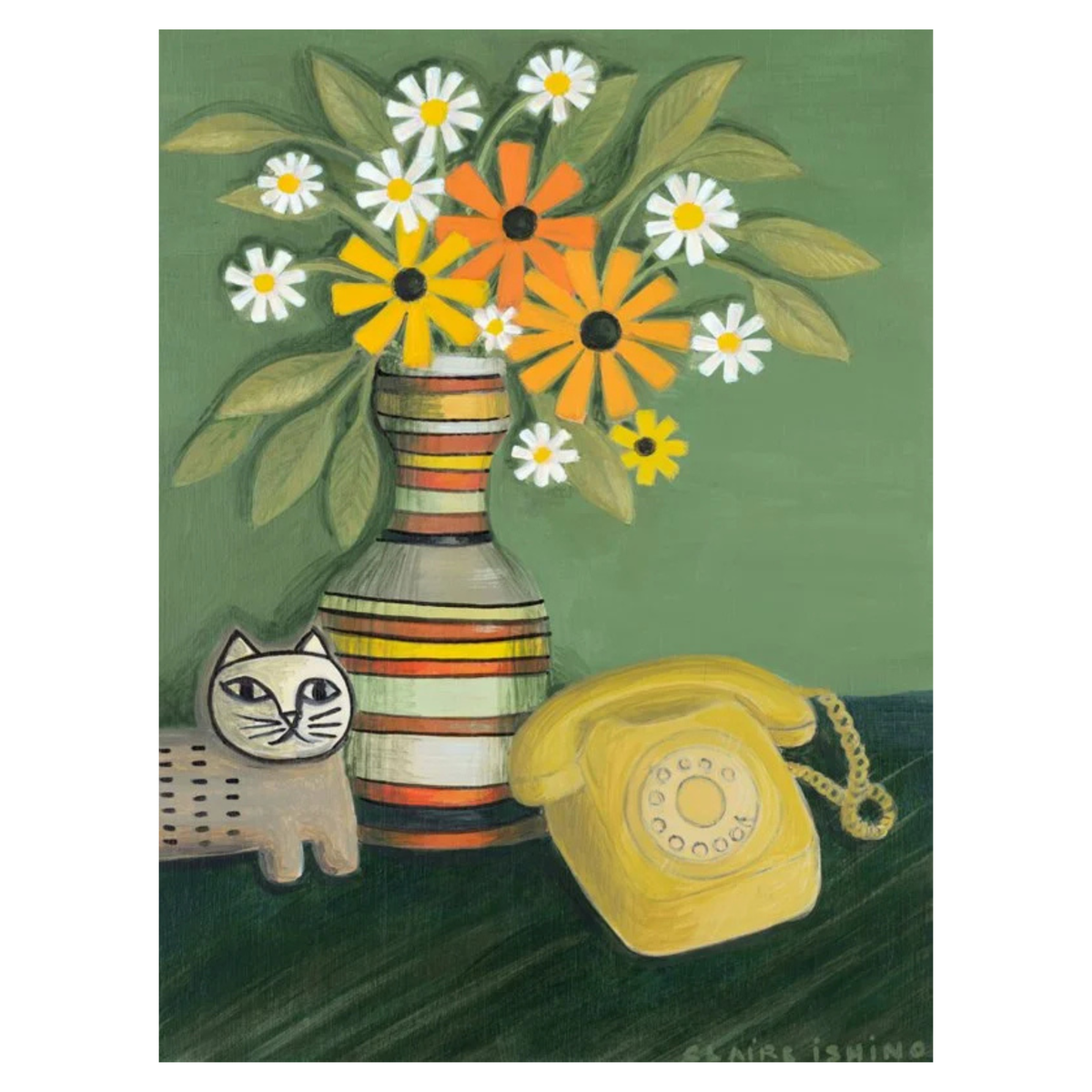 CLAIRE ISHINO- MEDIUM LIMITED EDITION A4 PRINTS- "Call Me"
