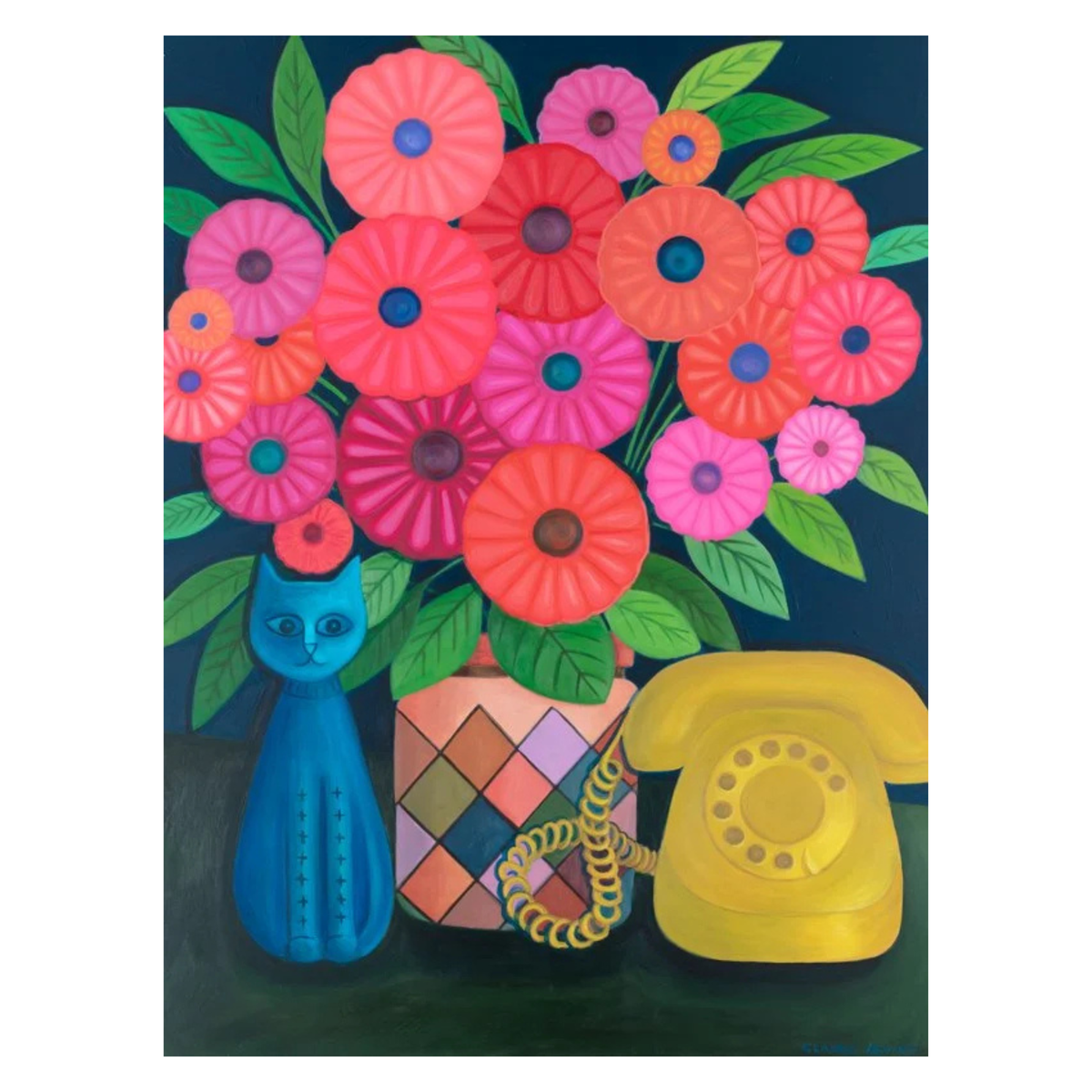 CLAIRE ISHINO- MEDIUM LIMITED EDITION A4 PRINTS- "Waiting By The Phone"