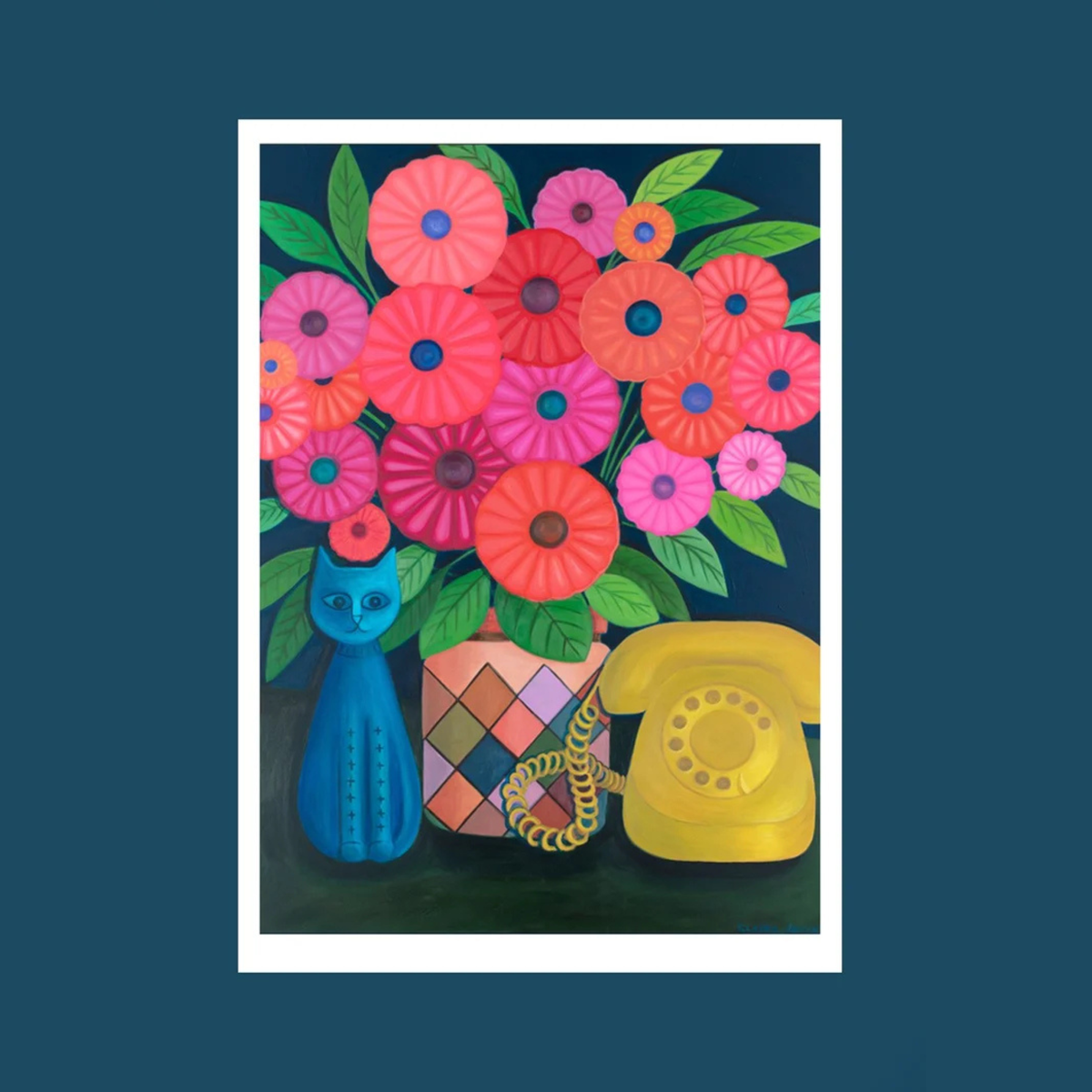CLAIRE ISHINO- MEDIUM LIMITED EDITION A4 PRINTS- "Waiting By The Phone"
