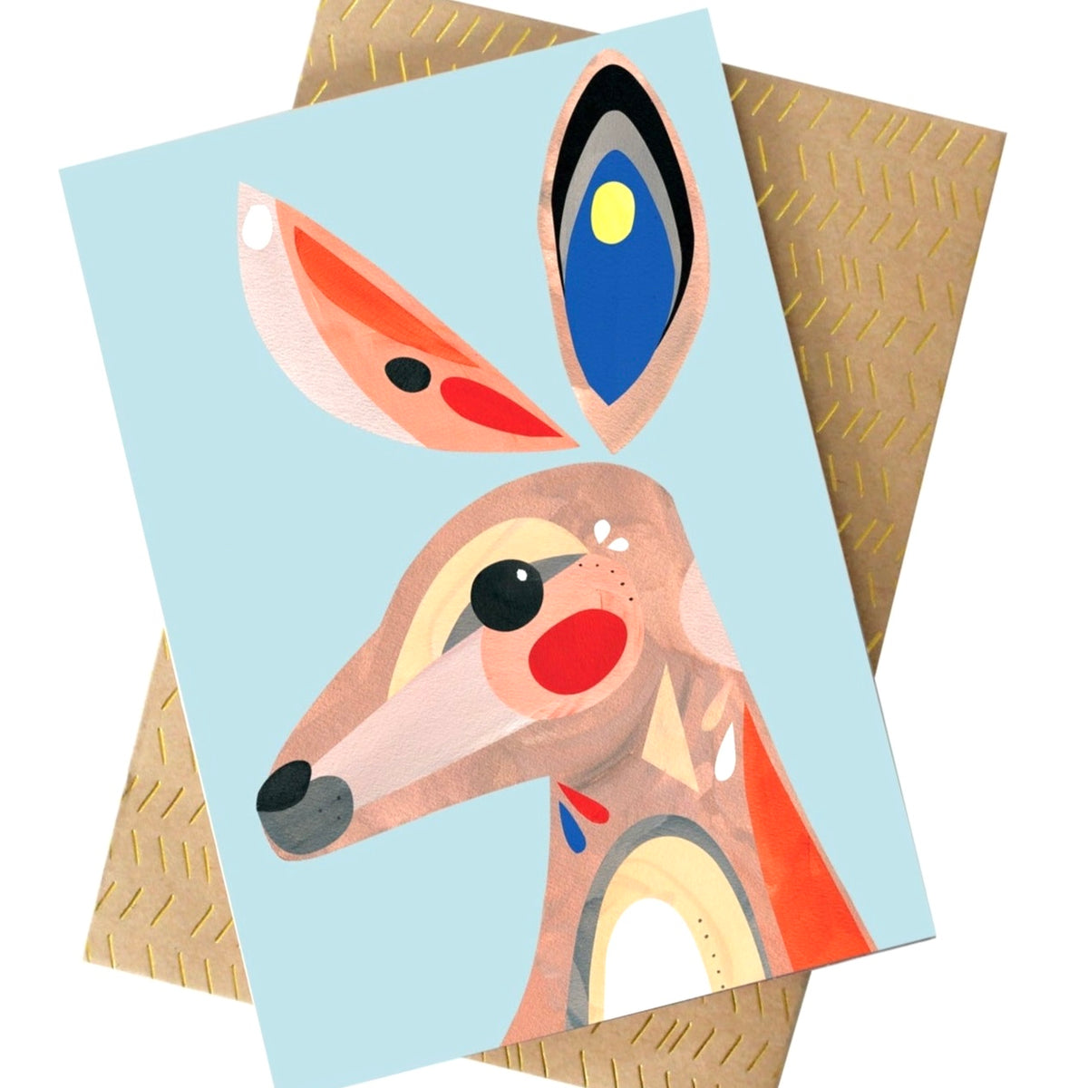 PETE CROMER - KANGAROO GREETING CARD