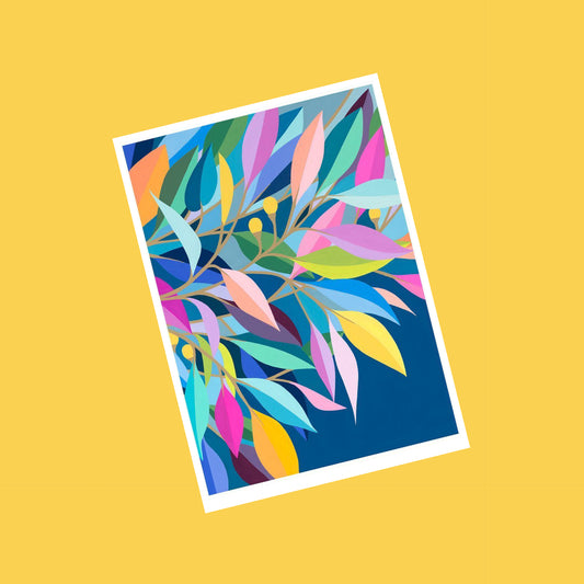 CLAIRE ISHINO- SMALL LIMITED EDITION A5 PRINTS- Evening Leaves