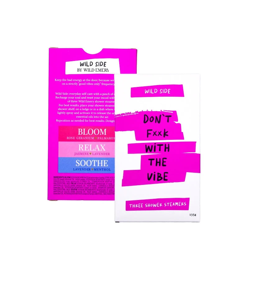 WILD EMERY - Don't F*ck With The Vibe - Shower Steamer 3 Pack