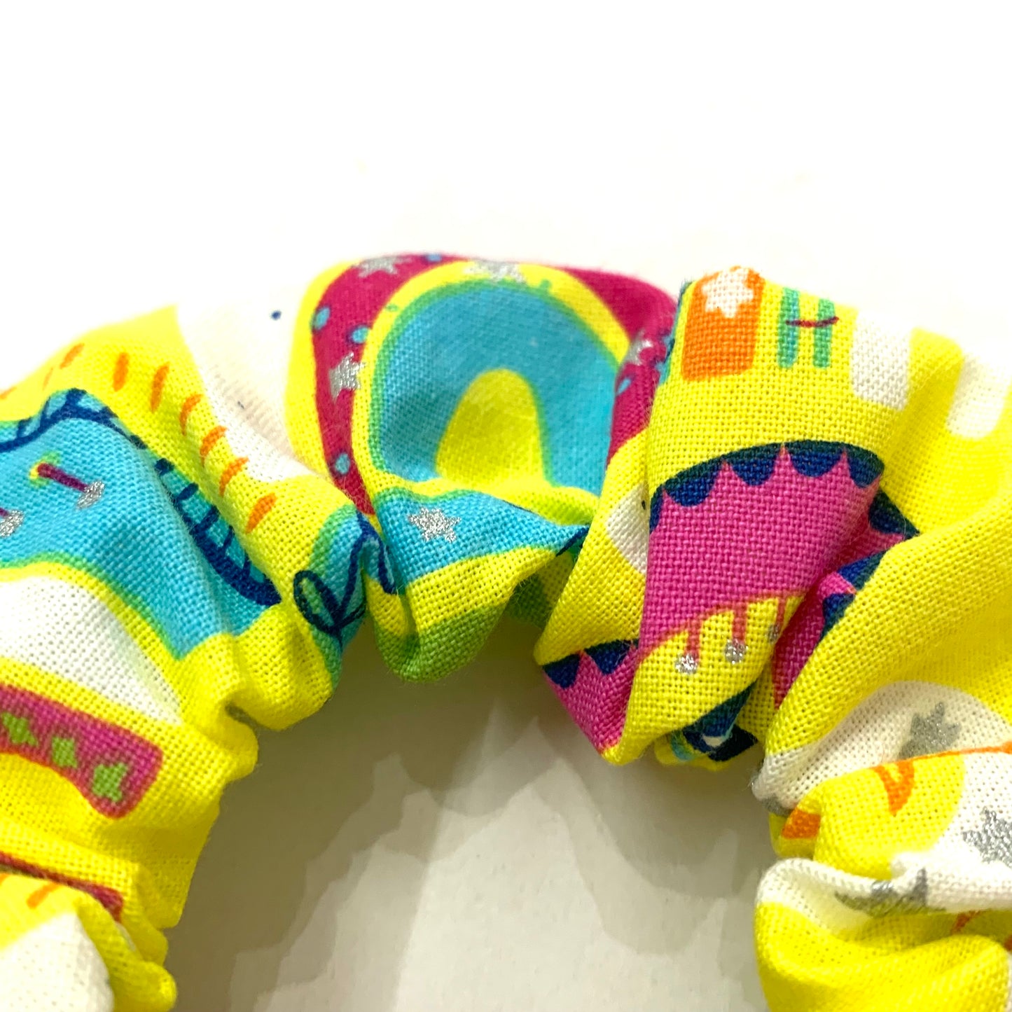 MUMMA WHOOPEE - "Yellow Rainbows" REGULAR SCRUNCHIES