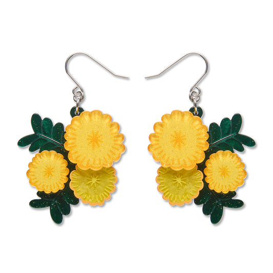 ERSTWILDER - "Sunshine Wattle" Drop Earrings - ROYAL BOTANIC GARDENS VICTORIA