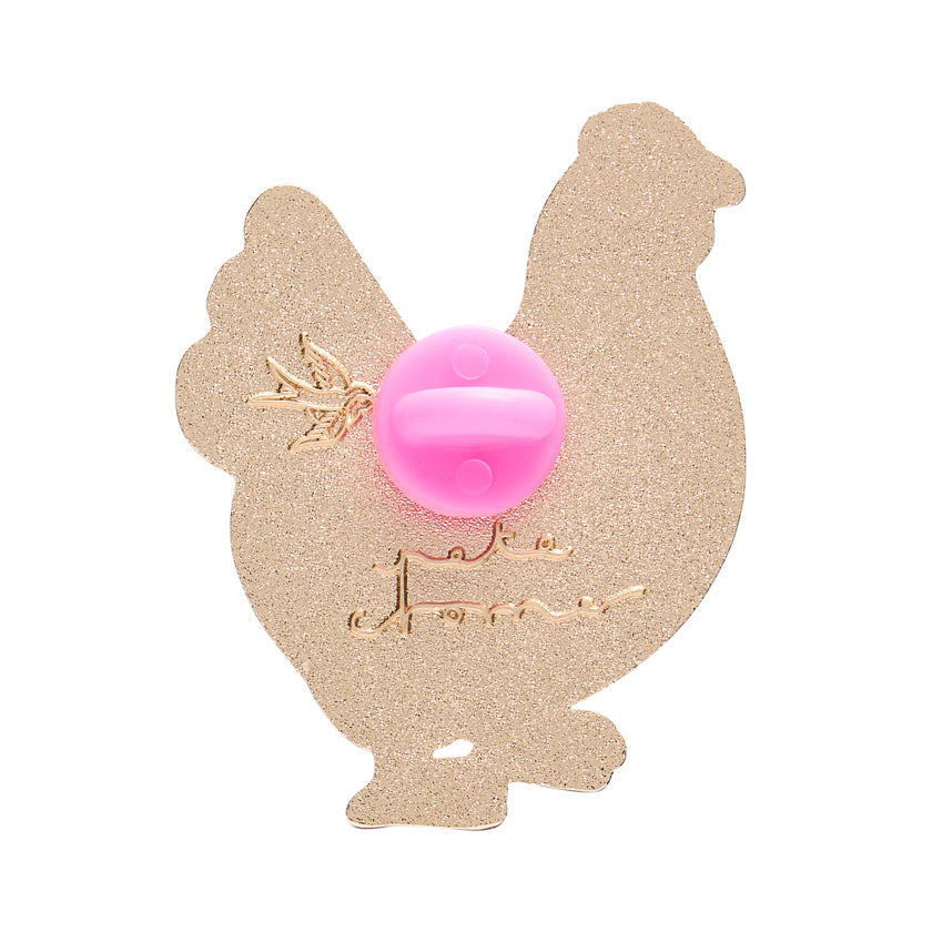 ERSTWILDER - Clara the Chicken Enamel Pin - PETE CROMER COLLECTION