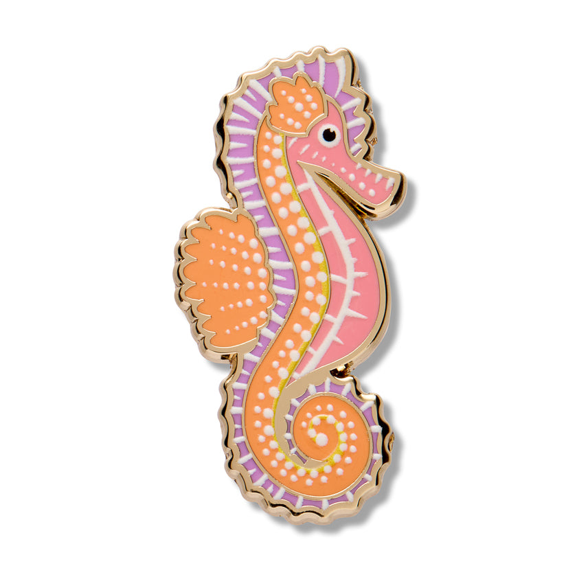 ERSTWILDER - "Kuu Wanana" (Seahorse) Enamel Pin - BROOKE SUTTON COLLECTION