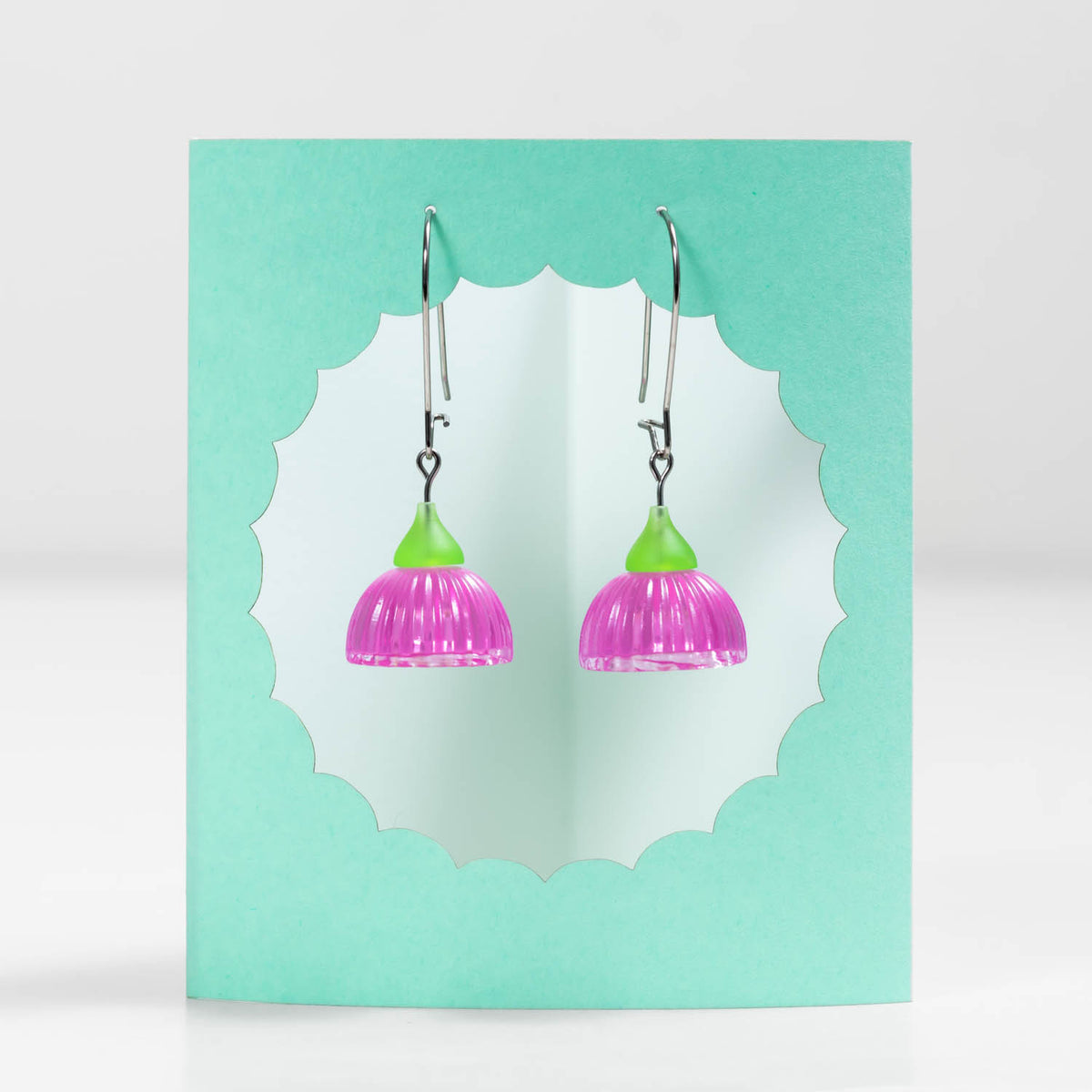 CLAIRE ISHINO- Gum Blossom Earrings Mid Pink