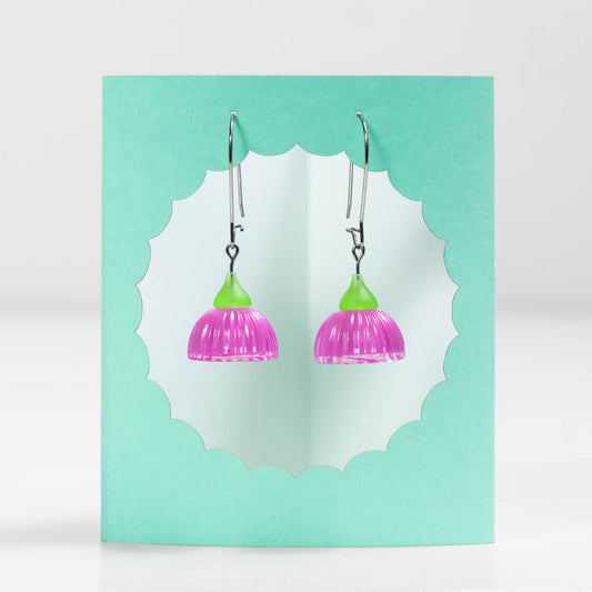 CLAIRE ISHINO- Gum Blossom Earrings Mid Pink