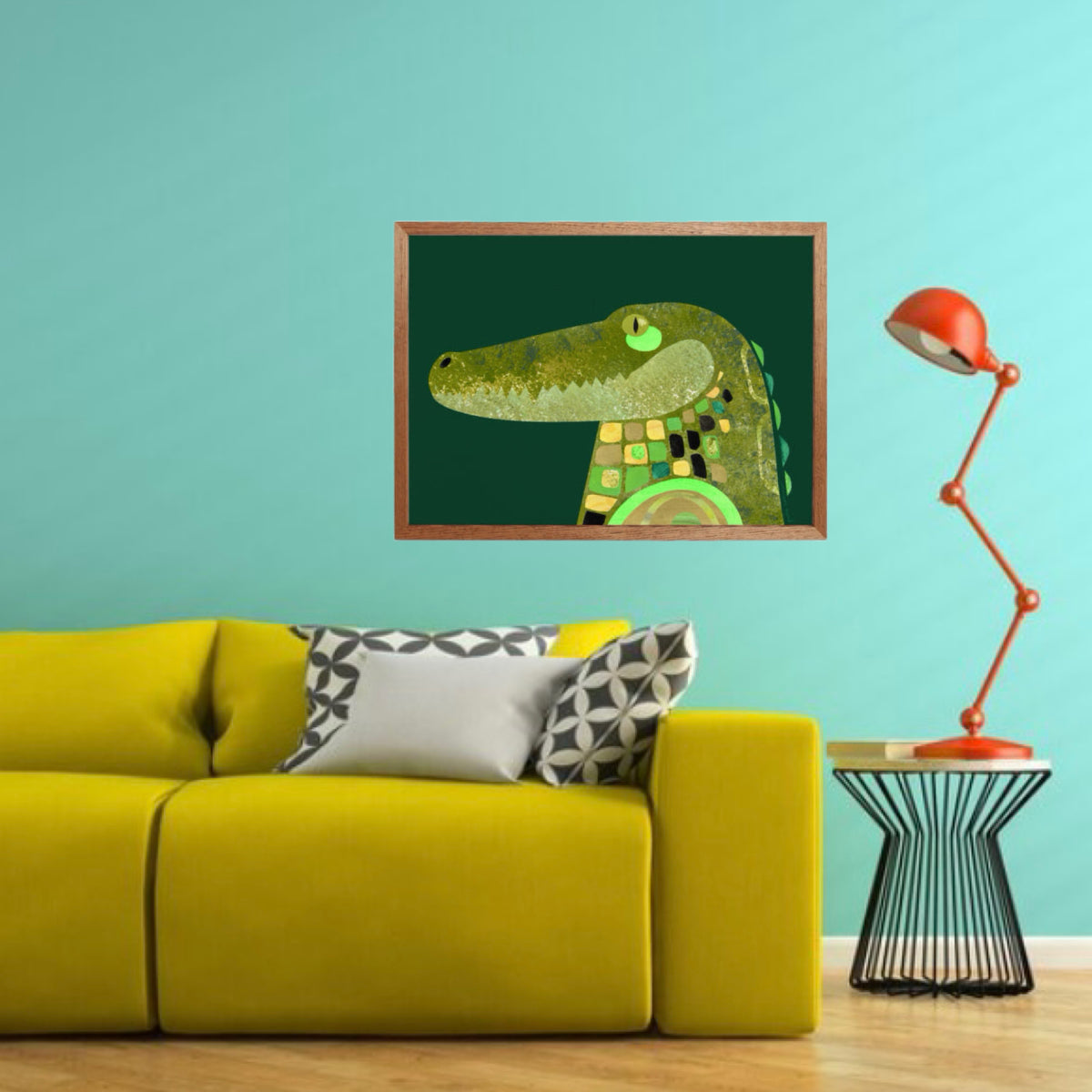PETE CROMER - CROCODILE A4 FINE ART PRINT
