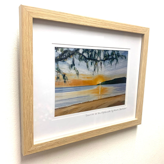Mark Skelcher Artist - "Sunrise on the Esplanade"- Framed Artist Print