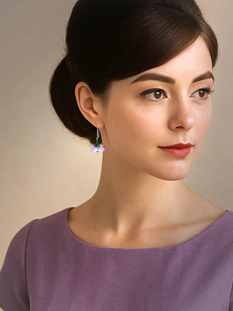 CLAIRE ISHINO- Geraldton Wax Flower Drop Earrings