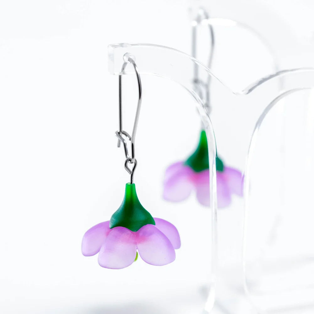 CLAIRE ISHINO- Geraldton Wax Flower Drop Earrings