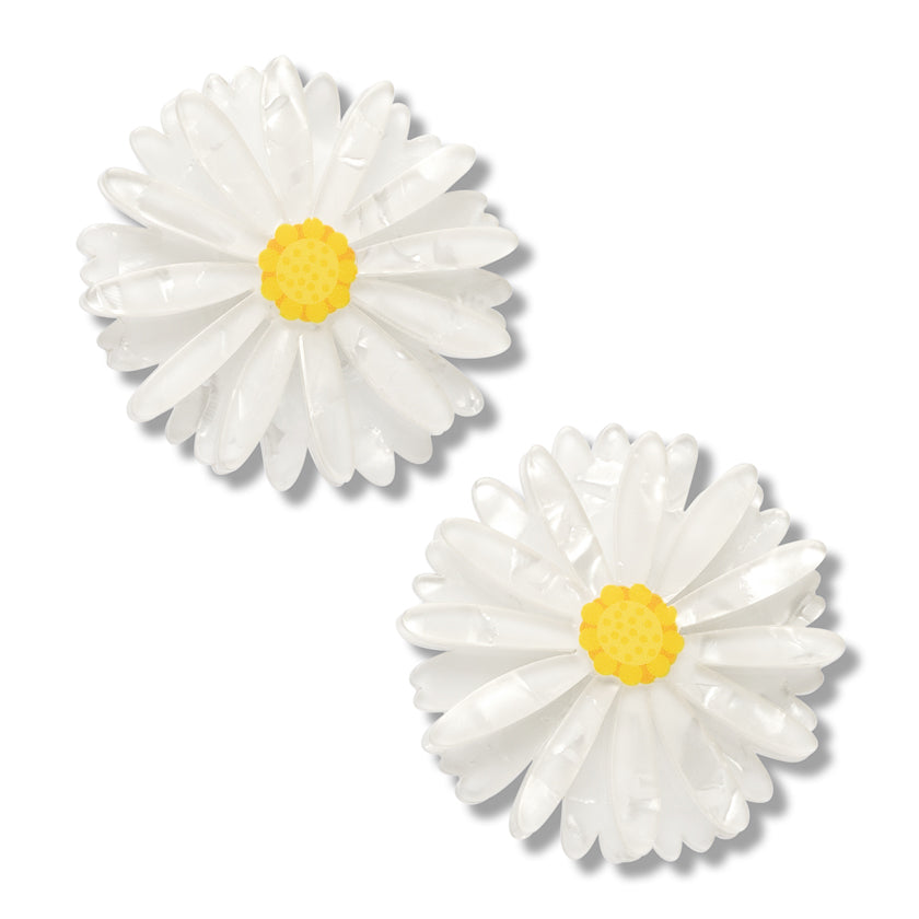 ERSTWILDER - "Cut-leaf Daisy" Hair Clips 2 Piece - ROYAL BOTANIC GARDENS VICTORIA
