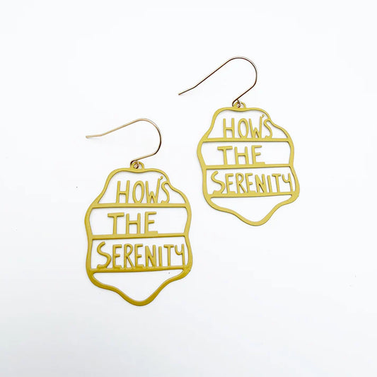 DENZ & CO - "How's The Serenity" earrings in Mustard