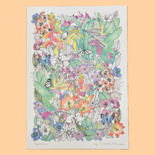 THE SCENIC ROUTE - "BOTANICA"- A3 ART PRINT