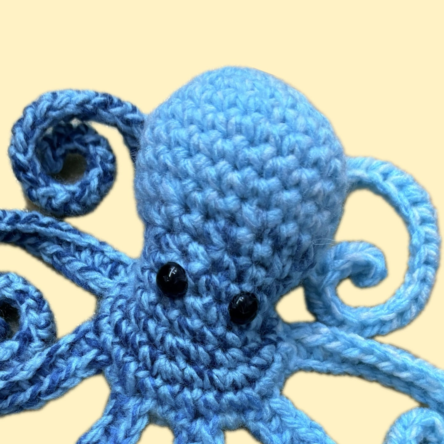 BEAKNITS- CROCHETED OCTOPUS- Dappled Blues