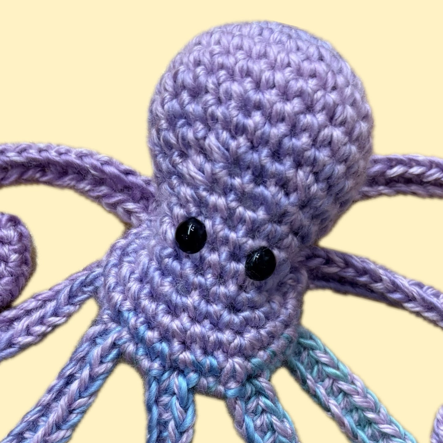 BEAKNITS- CROCHETED OCTOPUS- lavender dapples