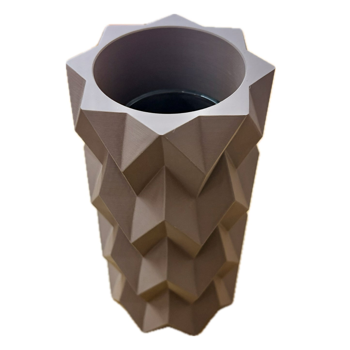 DWAYNSKI.3D - "Tessura" Vase - Coffee