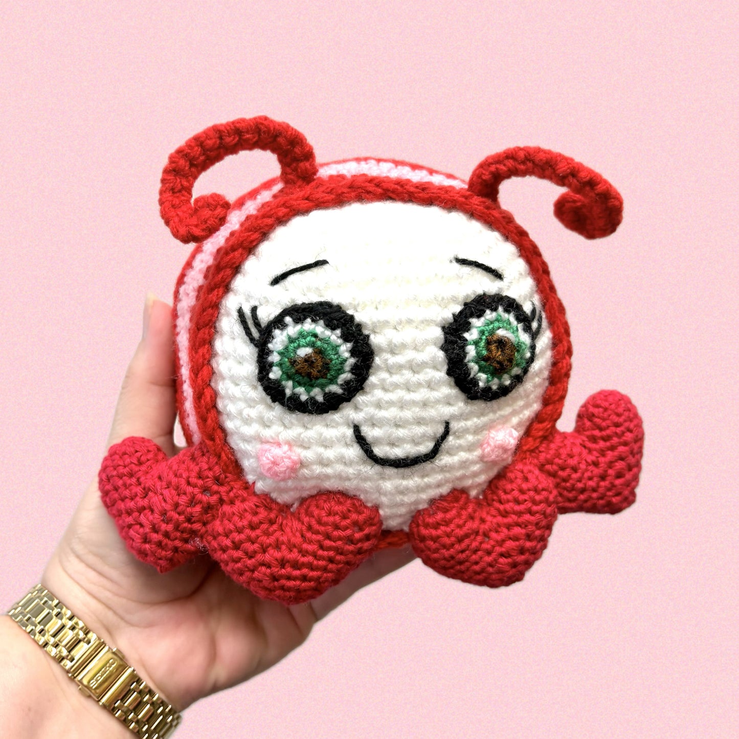 HOOKED BY JEN- Love Bug Crochet Toy