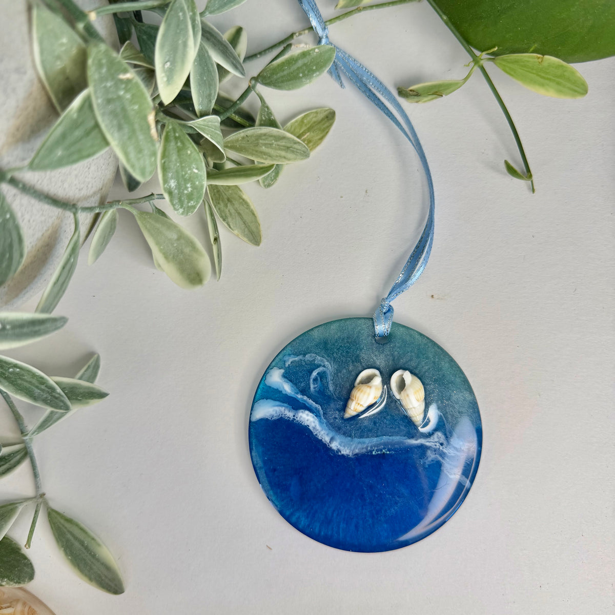 BRENDA STONE ART - Large Ocean Resin Ornament 1