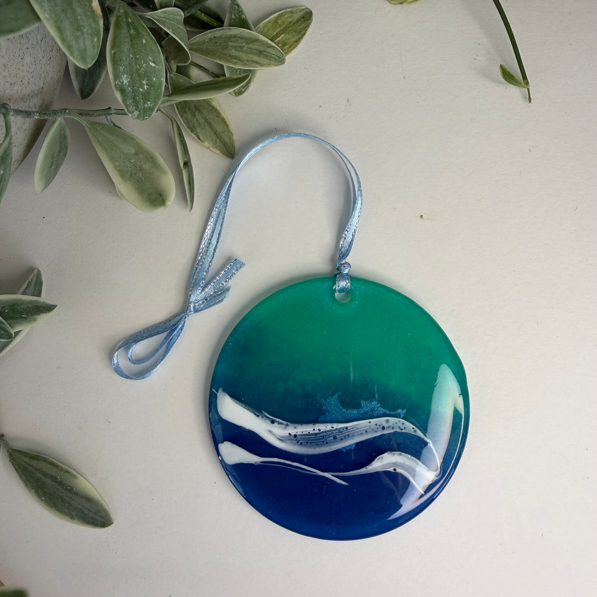 BRENDA STONE ART - Large Ocean Resin Ornament 2