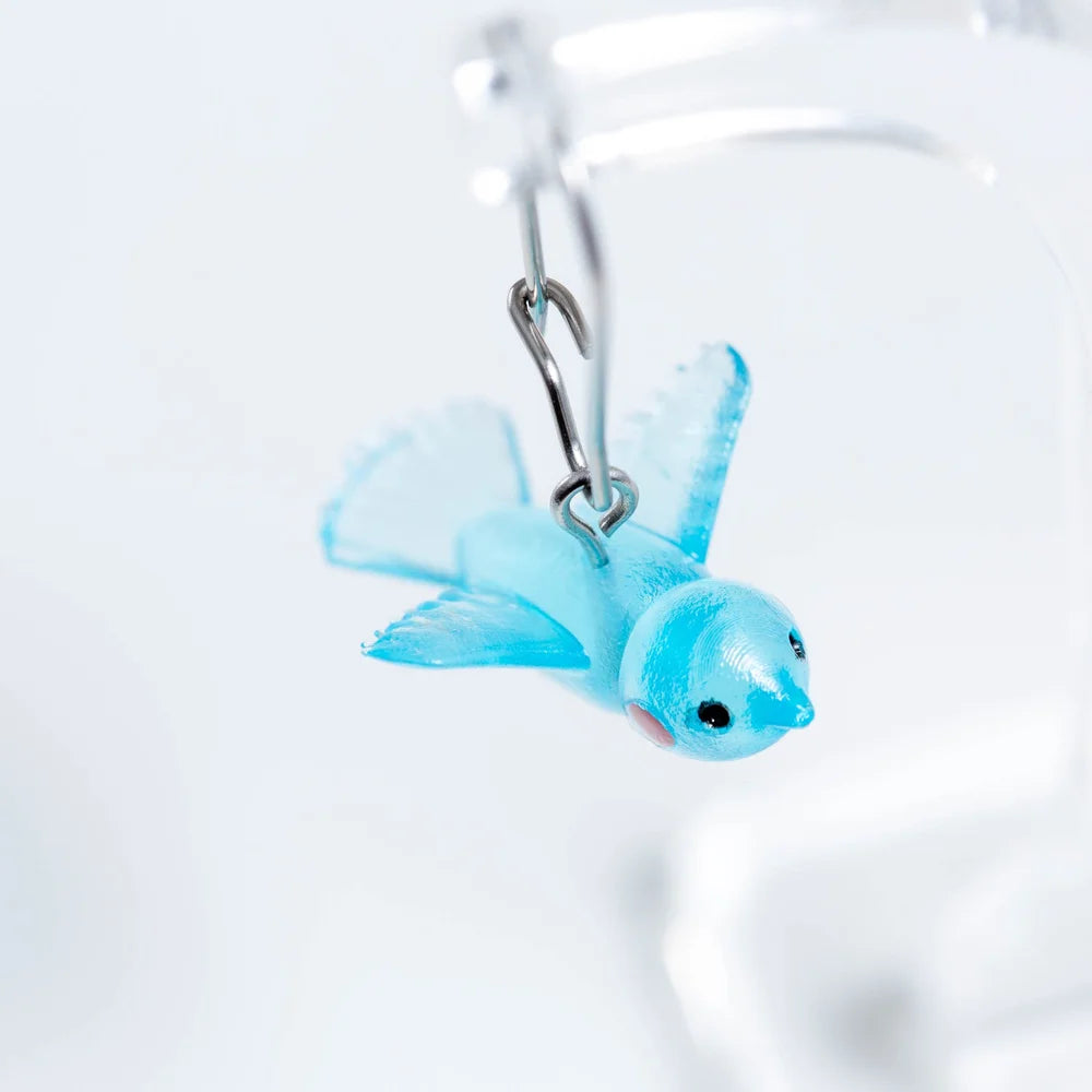 CLAIRE ISHINO- Lucky Bird Earrings - Fairy-Wren Blue