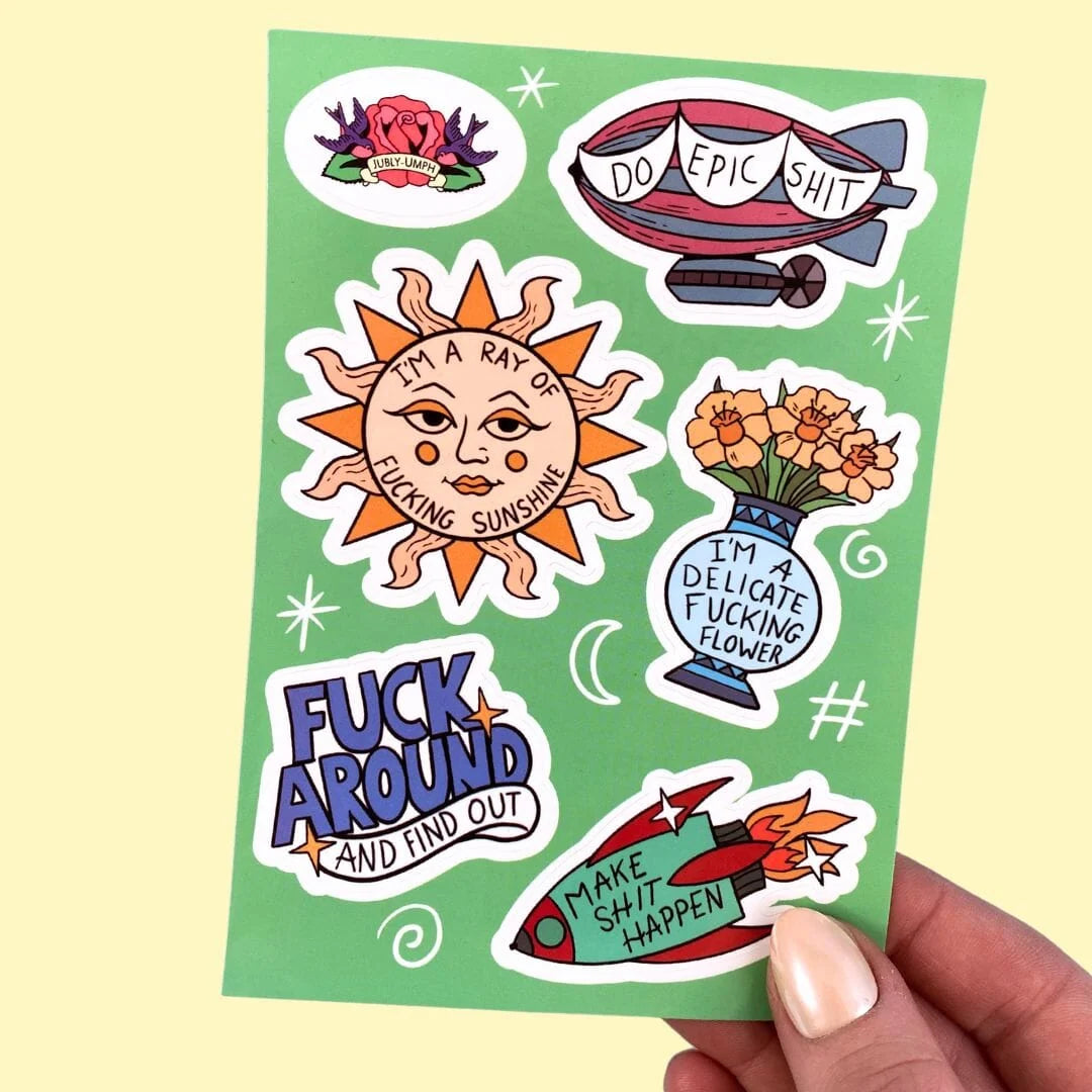 JUBLY-UMPH - "Make Shit Happen" - Sticker Sheet