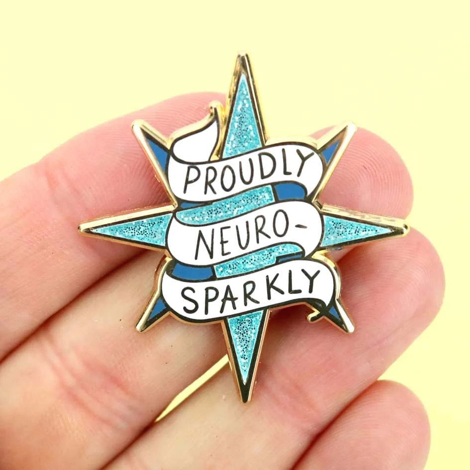JUBLY-UMPH - "Proudly Neuro-Sparkly" - Lapel Pin