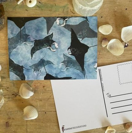 Shanna Trees Creations- Manta Ray Postcard