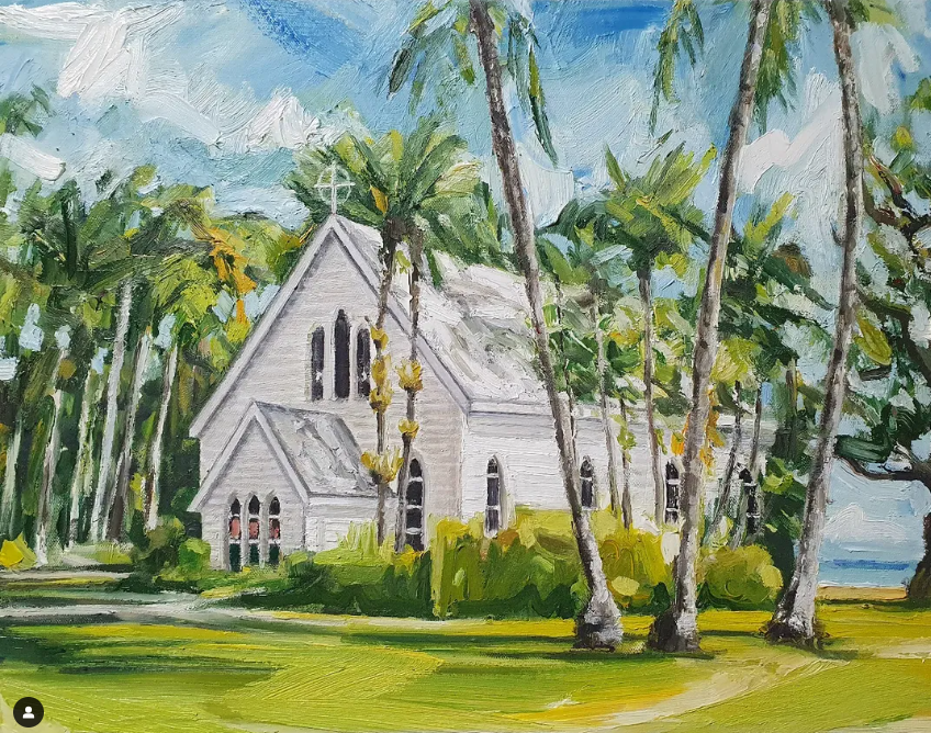 Mark Skelcher Artist - "St Mary's by the Sea, Port Douglas"- Framed Artist Print