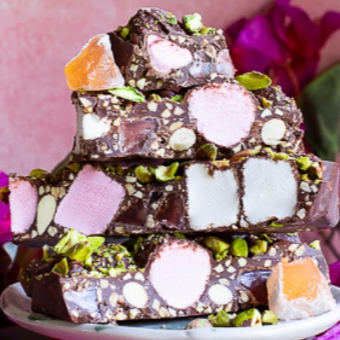 PEBBLY PATH- Rocky Road Bars - Turkish Trail Flavour- 100G