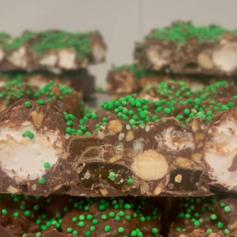 PEBBLY PATH- Rocky Road Bars - Mint Motorway Flavour- 100G