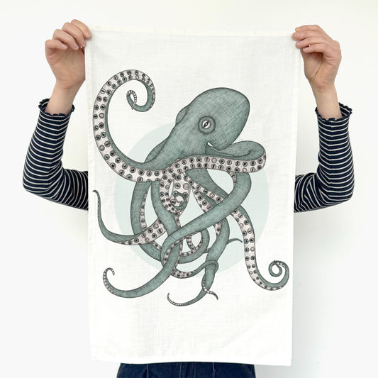 The Nonsense Maker- Octopus - Artist Tea Towel