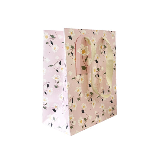 TO THE MOON AND BACK PRINTS - Pink Floral - Eco-Friendly Gift Bags