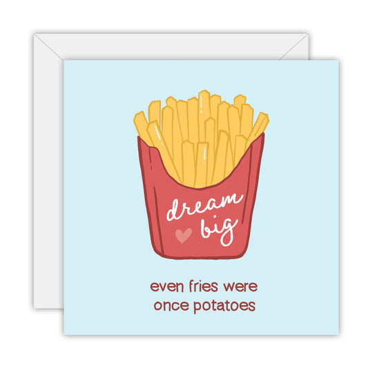 TO THE MOON & BACK PRINTS- "DREAM BIG"- Greeting Card