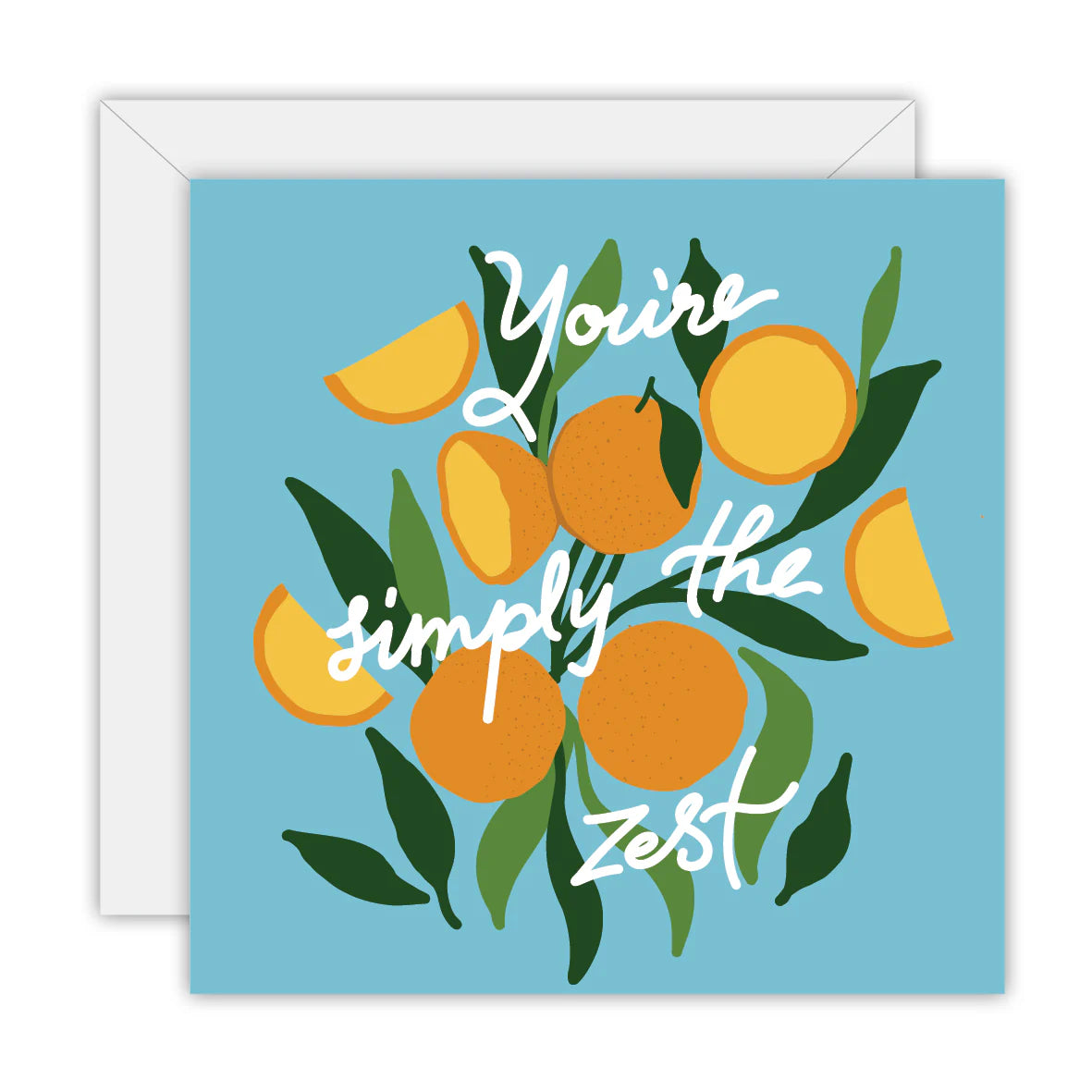TO THE MOON & BACK PRINTS- "SIMPLY THE ZEST"- Greeting Card
