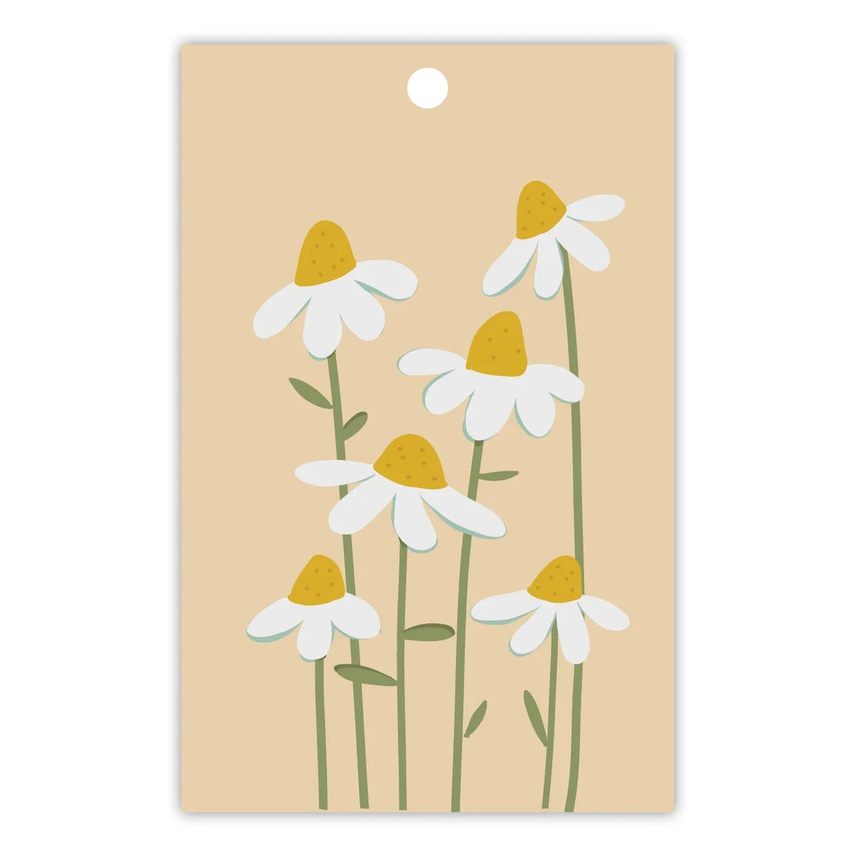 TO THE MOON & BACK PRINTS- "DAISIES"- Gift Tag