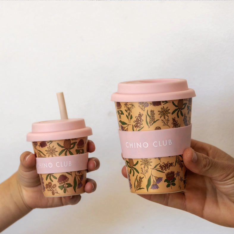 CHINO CLUB- Adult Reusable Cup 12 oz - Australian Wildflowers