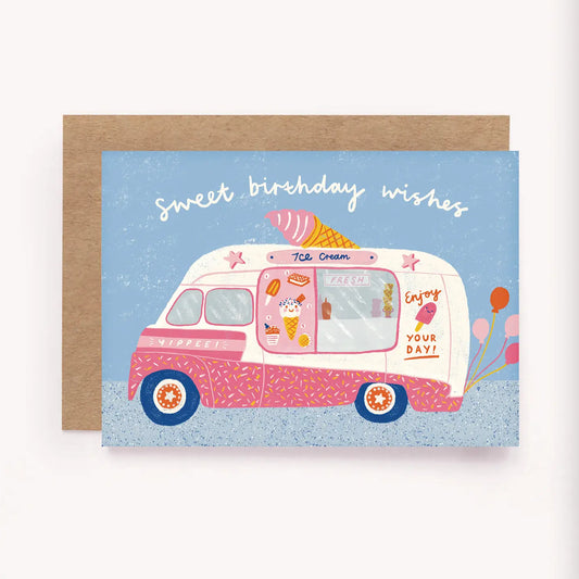 LAUREN SISSONS STUDIO- "Sweet Birthday Wishes" - Blank Greeting Card