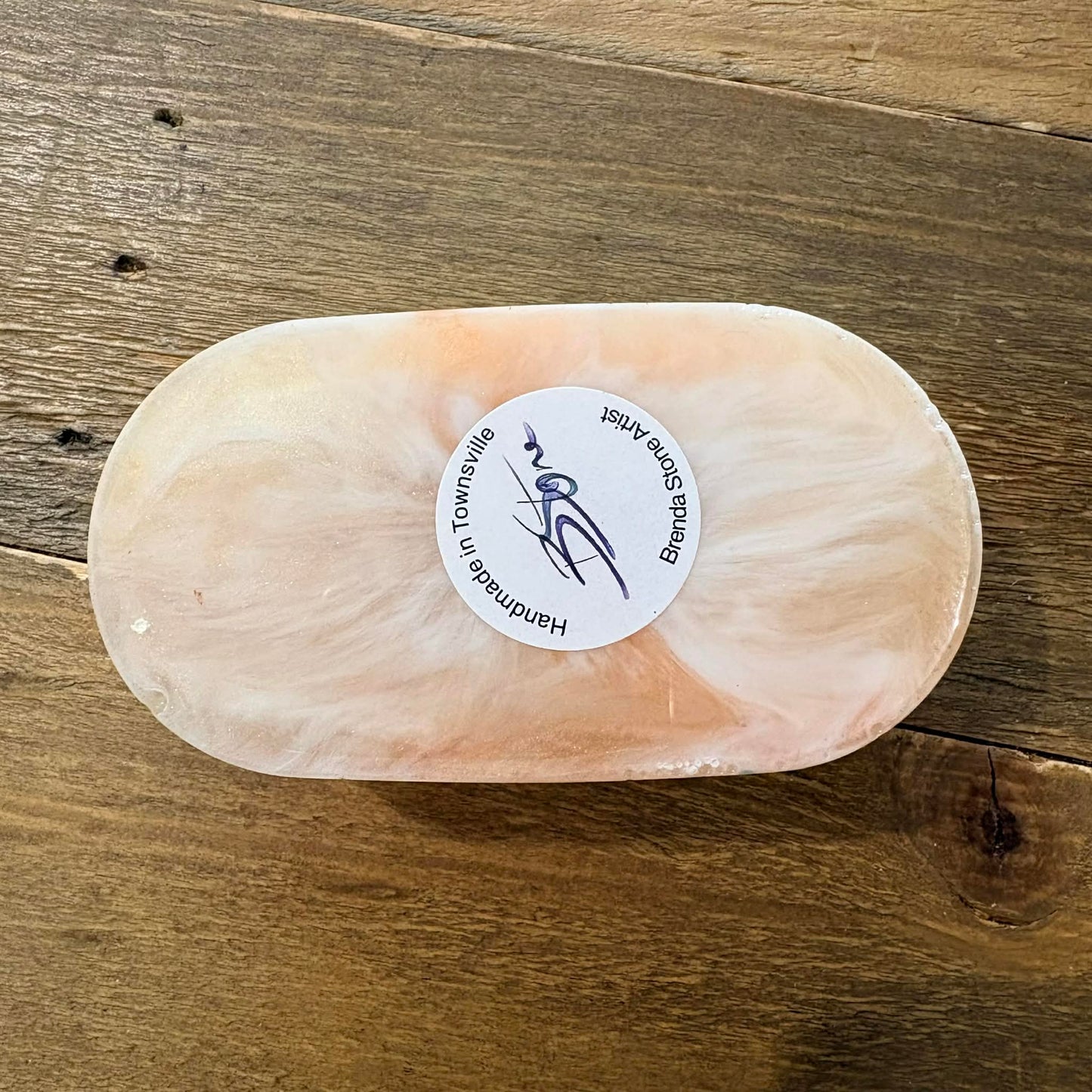 BRENDA STONE ART - Resin Oval Trinket Tray 1